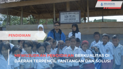 Ket foto: Mewujudkan Pendidikan Berkualitas di Daerah Terpencil Tantangan dan Solusi (Sumber Foto: Pinterest\ Guru.ku)