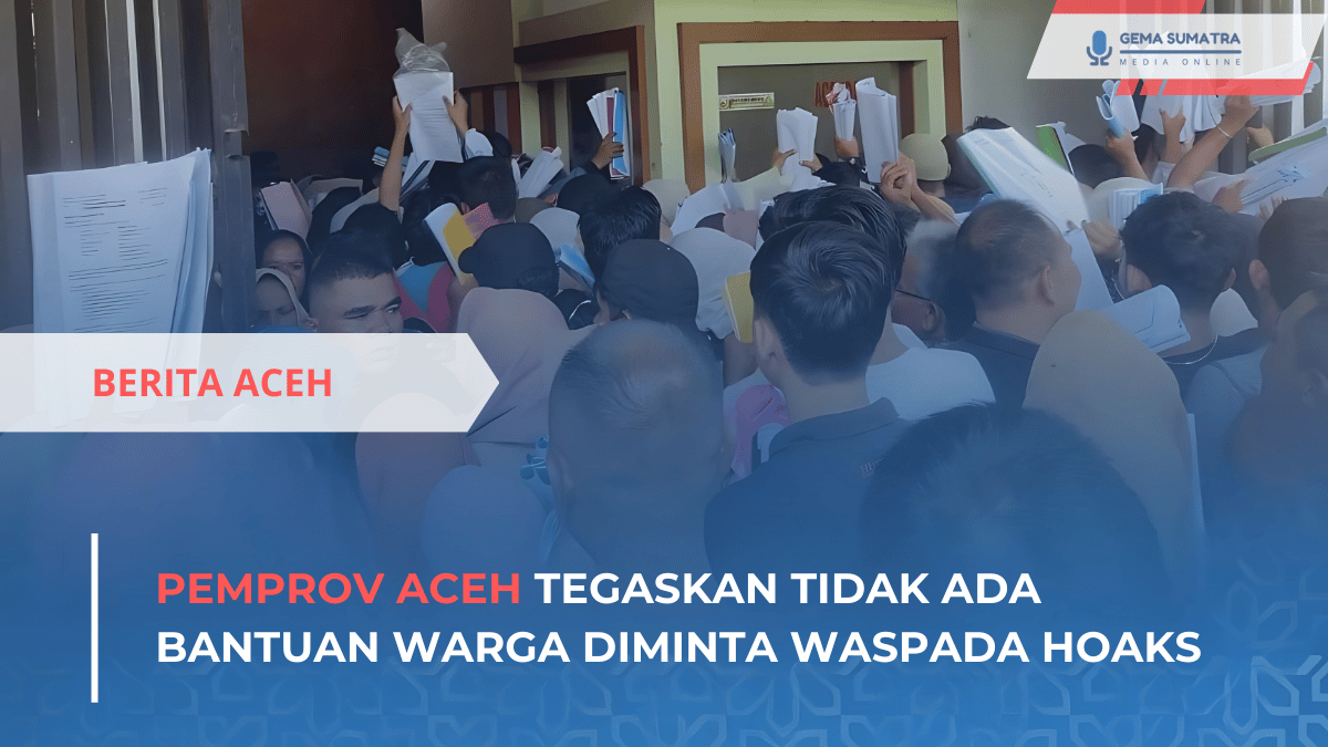 Ket foto:Pemprov Aceh Tegaskan Tidak Ada Bantuan Warga Diminta Waspada Hoaks (Sumber Foto: Instagram\ InfoBandaAceh)