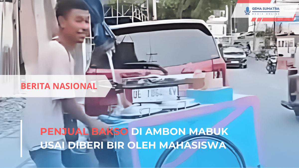 Ket foto: Penjual Bakso di Ambon Mabuk (Sumber Foto: Instagram/fakta.indo)