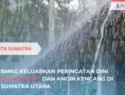 BMKG Keluarkan Peringatan Dini Hujan Lebat dan Angin Kencang di Sumatra Utara