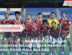 Timnas Putri Indonesia Takluk dari Pakistan, Peluang Lolos Menipis di Kualifikasi Piala Asia 2026