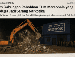 Tim Gabungan Robohkan THM Marcopolo yang Diduga Jadi Sarang Narkotika