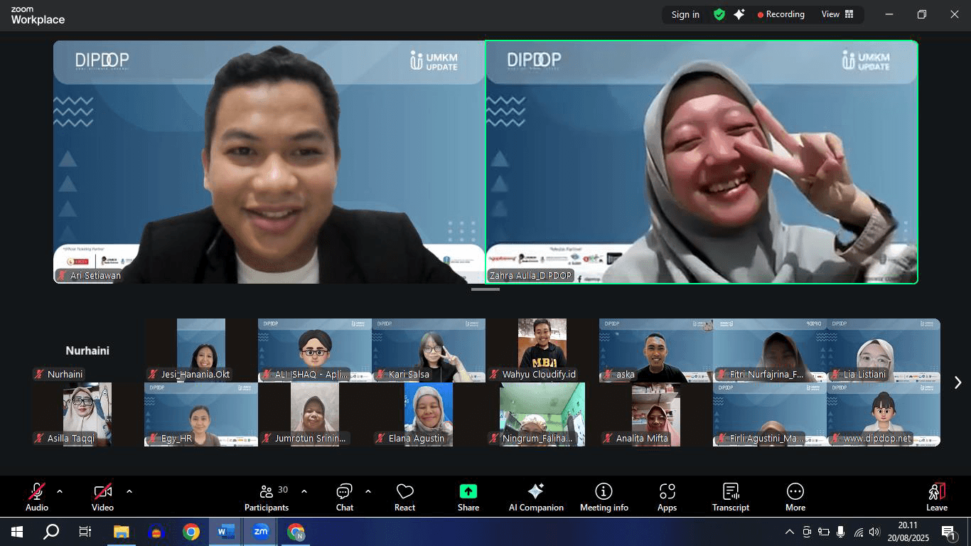 Webinar Website Impian untuk UMKM