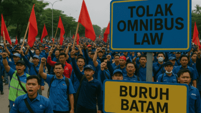 aksi buruh Batam 24 Oktober