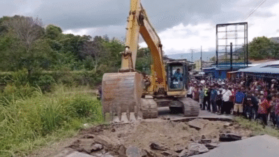 Jembatan Binanga Aron Samosir Amblas, Akses Pangururan–Tomok Terganggu