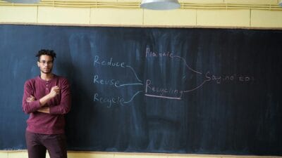 Ilustrasi guru di Indonesia