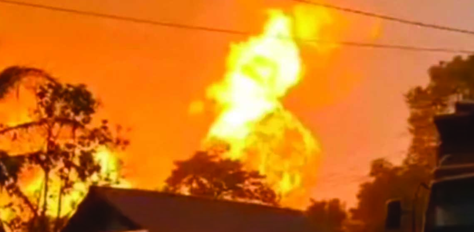 Ledakan Pipa Gas TGI di Inhil