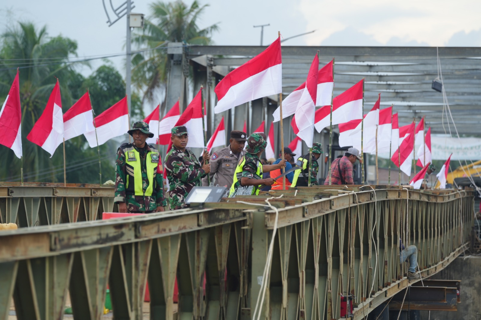 Jembatan darurat Bireuen (Dinas Perhubungan Aceh)