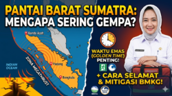 Pantai Barat Sumatra rawan gempa