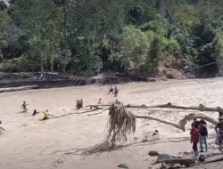 Dua Jembatan Darurat Ambruk Lagi di Aceh Tengah