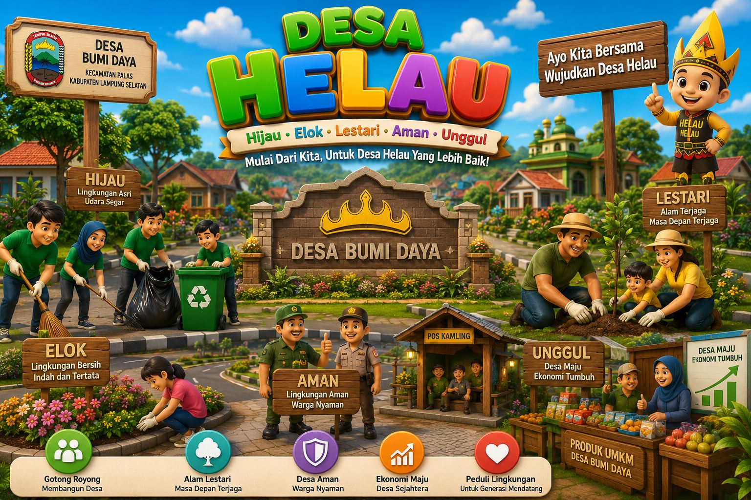 Desa HELAU Lampung Selatan (SIPDeskel)