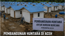 Pembangunan huntara Aceh