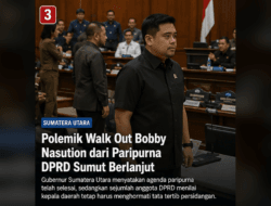 Polemik Walk Out Bobby Nasution dari Paripurna DPRD Sumut Berlanjut