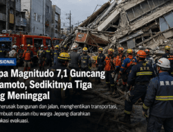 Gempa Magnitudo 7,1 Guncang Kumamoto, Sedikitnya Tiga Orang Meninggal