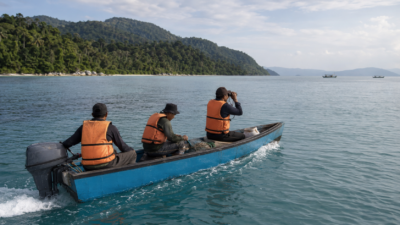 Ilustrasi patroli laut masyarakat