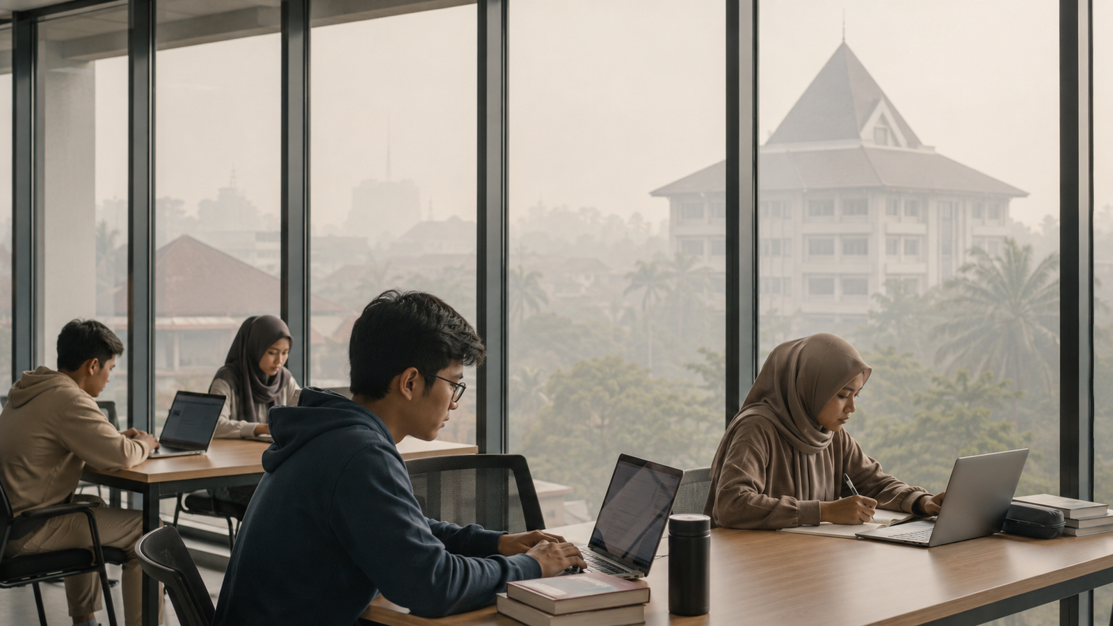 Kabut asap Pekanbaru Universitas Riau