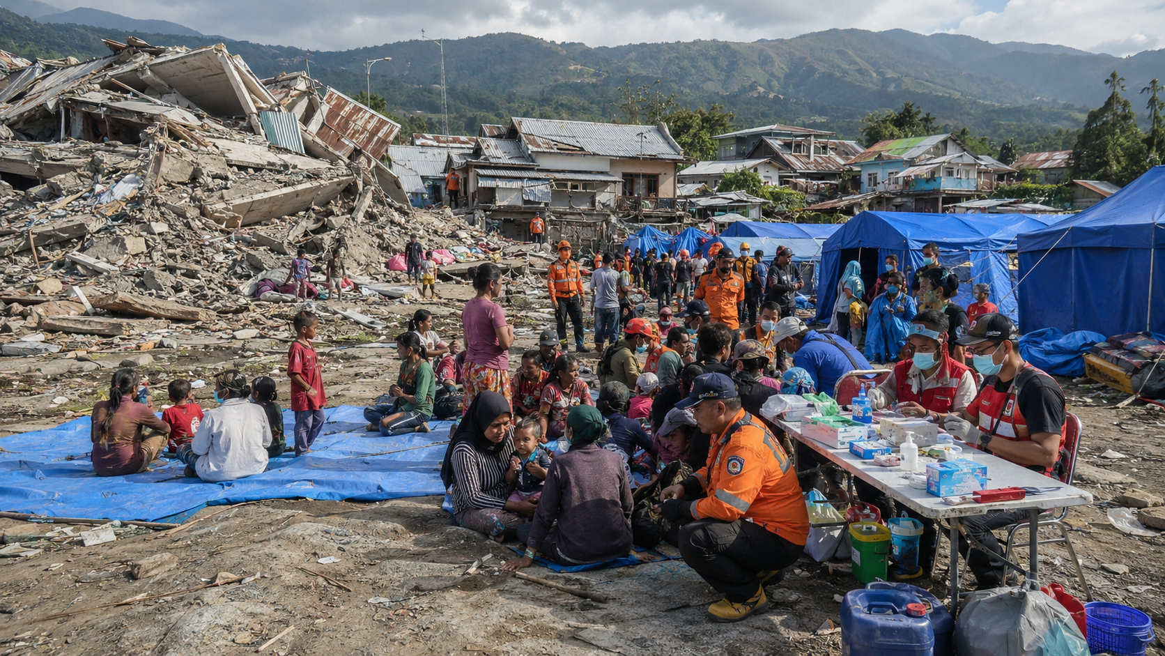 Korban Gempa NTT 100 Orang