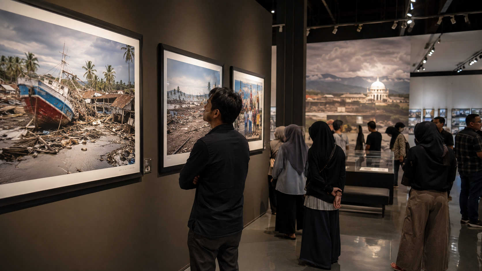 Pameran foto Museum Tsunami Aceh