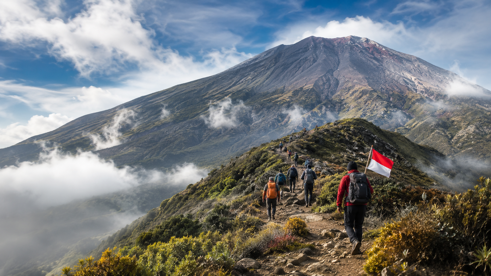 Pendaki Gunung Kerinci 17 Agustus