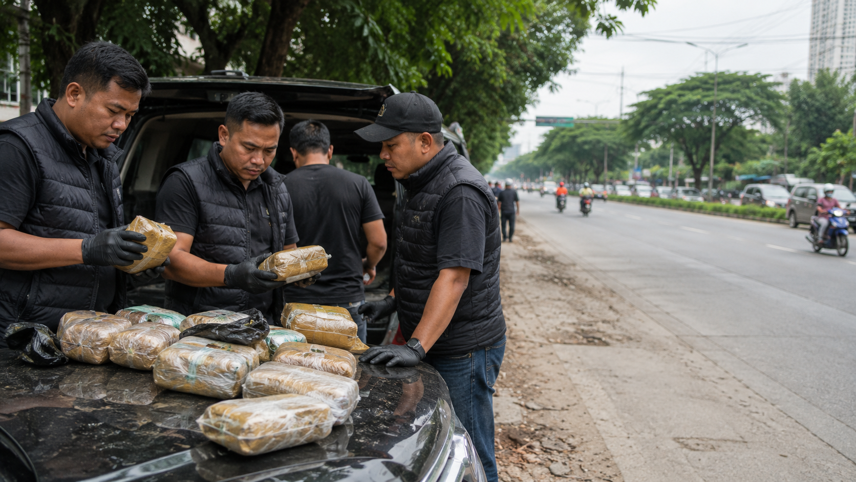 Pengiriman 93 Kilogram Ganja