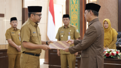 Taufik Ditunjuk Jadi Plt Sekda Aceh, Wagub Minta Jaga Integritas dan Komunikasi