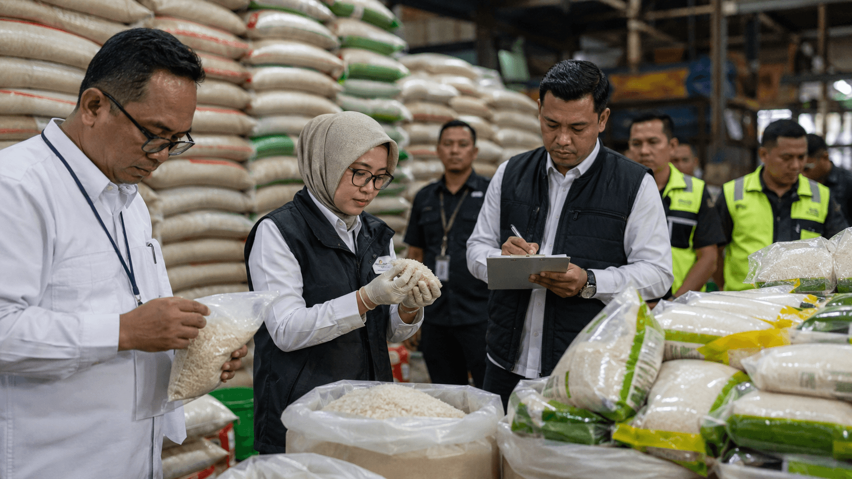 Tersangka penyimpangan beras