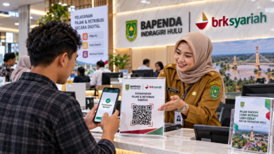 Bapenda Inhu dan BRK Syariah Perluas Pembayaran Pajak Daerah Digital