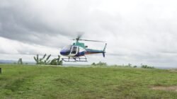 Ilustrasi helikopter untuk operasi penanganan karhutla Sumatera Selatan