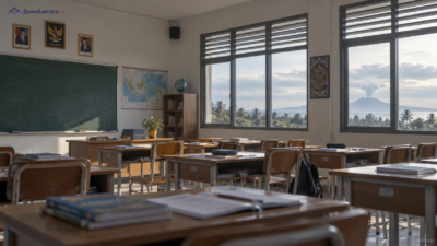 Sekolah di Lampung Masih PJJ Hari Ini, Anak Krakatau Tetap Level III Siaga