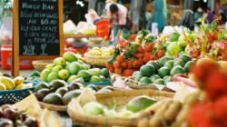 Ilustrasi pasar pangan untuk perbandingan harga Medan dan Sumbar