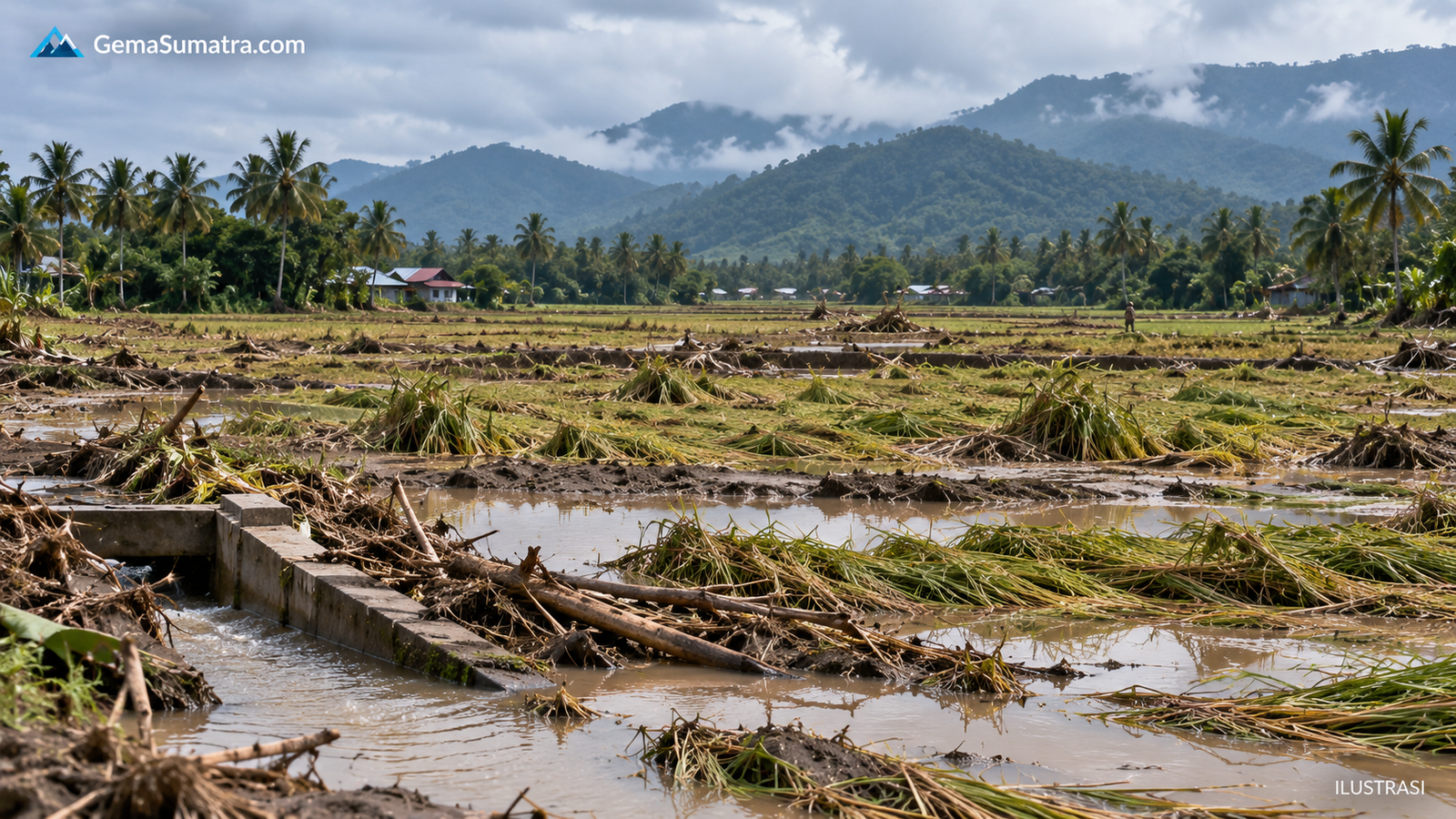 Sawah rusak berat Aceh