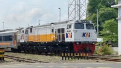 Ilustrasi kereta api di Indonesia, bukan kereta yang mengalami kecelakaan di OKU